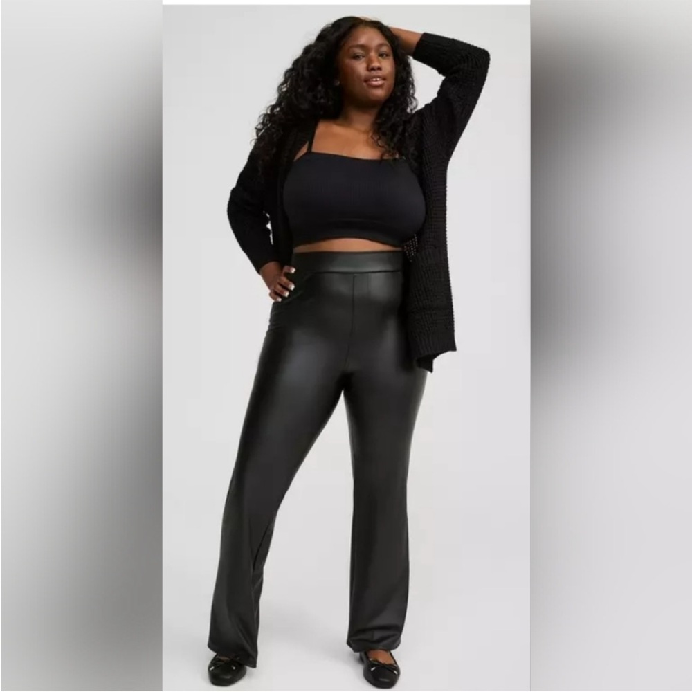 NWOT Torrid Black Faux Leather Pants